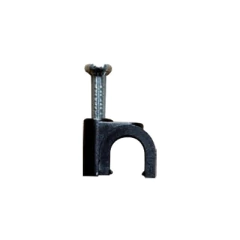 THORSMAN Grapa para cable redondo de 6mm color negro (100Pzs) (3302-01300) MOD: TC-6.0B