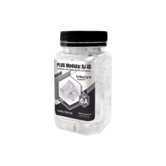 LINKEDPRO BY EPCOM Bote con 100 Piezas de Plug Modular RJ45 Cat6A chapado de oro a 30 micras para durabilidad extrema MOD: TC6A/100