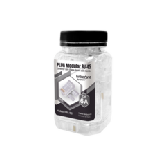 LINKEDPRO BY EPCOM Bote con 100 Piezas de Plug Modular RJ45 Cat6A chapado de oro a 30 micras para durabilidad extrema MOD: TC6A-100