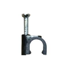 THORSMAN Grapa para cable redondo de 7mm color negro (100Pzs) MOD: TC-7.0