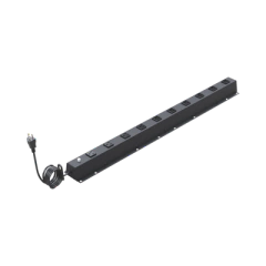 LINKEDPRO BY EPCOM PDU Vertical de 10 Contactos (NEMA 5-15R). Volt. Ent./Sal.: 120Vca/15A compatible con Racks EIRL y EIQR. MOD: TCM-SR19KIT