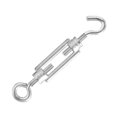 SURTEK Tensor de zinc gancho-argolla 1/4" fabricado en acero al carbón. MOD: TENL-1/4OGS