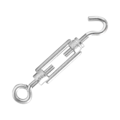 SURTEK Tensor de zinc gancho-argolla 1/4" fabricado en acero al carbón. MOD: TENL-1/4OGS