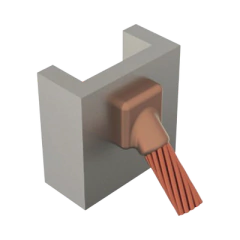 TOTAL GROUND Molde para soldadura Exotermica de superficie Vertical a cable 1/0 Awg en 45 Grados TGM-C45PV-1/0 - buy online