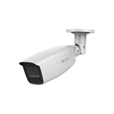 HiLook by HIKVISION Bala TURBOHD 2 Megapixel (1080p) / Lente Var. 2.8 a 12 mm / CLIMAS EXTREMOS / IR EXIR Inteligente 40 mts / Exterior IP66 / TVI-AHD-CVI-CVBS / dWDR MOD: THC-B320-VF