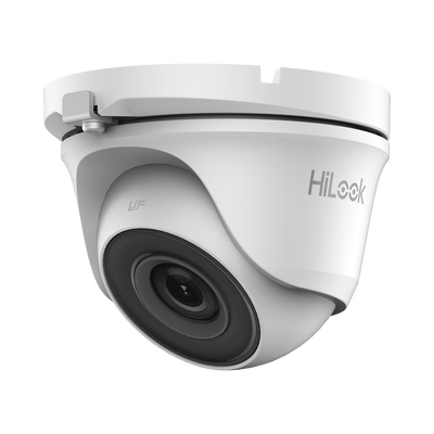 HiLook by HIKVISION Turret TURBOHD 5 Megapíxel / 85° de Visión / Lente 2.8 mm / Exterior IP66 / IR EXIR 20 mts / TVI-AHD-CVI-CVBS MOD: THC-T150-M