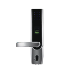 ZKTECO Cerradura autónoma izquierda bluetooth de huella digital, tarjeta de proximidad y contraseña / APP ZKSmarKey MOD: TL400BL