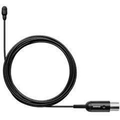 Shure TL46B/O-MTQG Micrófono omnidireccional lavalier subminiatura - Conector MTQG negro - Apto para grabaciones profesionales y presentaciones en vivo en internet