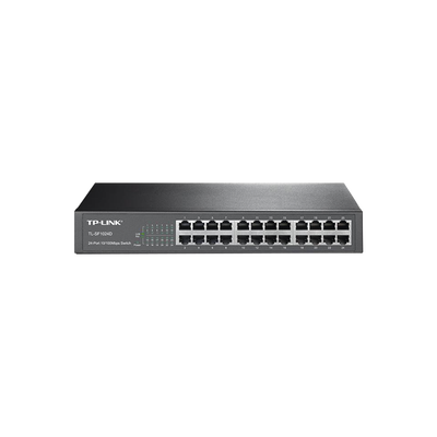 TP-LINK Switch no administrable de 24 puertos 10/100 Mbps para escritorio/rack TL-SF1024D