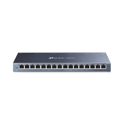 TP-LINK Switch Gigabit no administrable de 16 puertos 10/100/1000 Mbps para escritorio MOD: TL-SG116