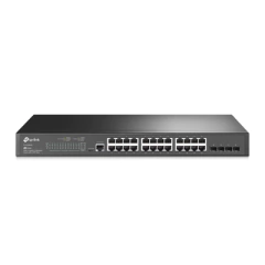 TP-LINK Switch Omada SDN Administrable / 24 puertos Gigabit y 4 puertos SFP / Funciones sFlow, QinQ y QoS / Administración centralizada OMADA MOD: TL-SG3428