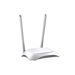 TP-LINK Router Inalámbrico WISP, 2.4 GHz, 300 Mbps, 2 antenas externas omnidireccional 5 dBi, 4 Puertos LAN 10/100 Mbps, 1 Puerto WAN 10/100 Mbps, control de ancho de banda MOD: TL-WR840N