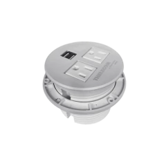 THORSMAN Multicontactos / USB empotrable color blanco, no incluye cable de poder MOD: TMC-E2-USB-2N