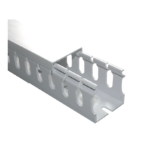 THORSMAN Canaleta ranurada con tapa blanca, de PVC auto extinguible, 40 x 40 x tramo 2m. MOD: TMR-40