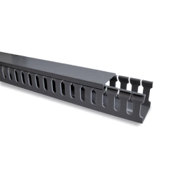THORSMAN Canaleta ranurada con tapa, color gris de 2 metros MOD: TMR-45G