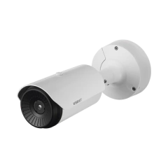 Hanwha Techwin Wisenet Cámara Bullet Antivandálica Térmica IP / Resolución 640 x 480 / Lente 2.7 mm / H.265 & WiseStream II / MOD: TNO-3010T