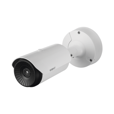 Hanwha Techwin Wisenet Cámara Bullet Antivandálica Térmica IP / Resolución 640 x 480 / Lente 13.7 mm / H.265 & WiseStream II / MOD: TNO-3030T