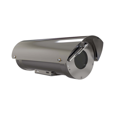 Hanwha Techwin Wisenet Camara IP Zoom con gabinete antiexplosion 2MP, 32X, IP68, WiseStream II / con wiper MOD: TNO-X6320E1WT1-Z