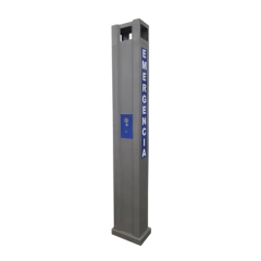 EPCOM INDUSTRIAL Gabinete tipo Torre para Sistema de Alerta Mediante Equipo Fanvil I12-N-01P y estrobo (No incluidos). MOD: TORRE-I12