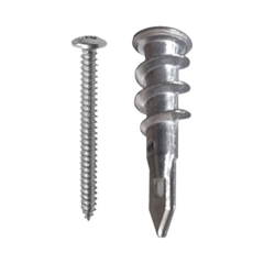 THORSMAN Taquete Métalico TPD Zinc con tornillo 8 x 1 1/4", Ideal para Uso con carteles publicitarios, Electrodomésticos MOD: TPD-ZINC