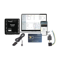 RUPTELA Kit de Localizador Vehicular 2G y 4G/ Rastreo / Conducción eficiente / Deteccion de Jammer / Registro de conductores + Relay + Botón de pánico + EPCOMGPSMENSUAL + MICSIM25GPS + datos por 1 año MOD: TRACE5KIT2