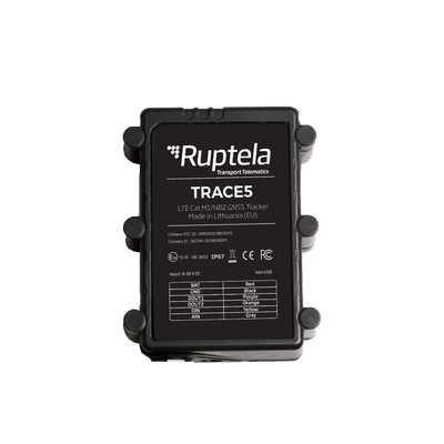 RUPTELA Localizador Vehicular 2G y 4G IP67 / Rastreo / Conducción eficiente / Deteccion de Jammer / Ideal para motocicletas / Apagado remoto MOD: TRACE5PLUS