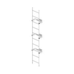 Trylon Escalera Exterma Sólida de 3 metros para Secciones 1 a 12 de Torres Super Titan (Incluye 3 Herrajes Sujetadores). MOD: TRY-ST-LAD-3M-112