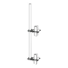 Trylon Montaje lateral con Mástil de 1.9" diam. x 6' (1.8m) longitud. MOD: TRY-ST-LM-1.9X6