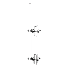 Trylon Montaje lateral con Mástil de 1.9" diam. x 6' (1.8m) longitud. MOD: TRY-ST-LM-1.9X6