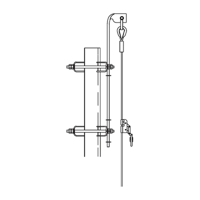 Trylon Línea de Vida hasta 45.7 Metros (150 pies). Compatible con línea Super Titan. Carro de Seg. NO INCLUIDO. MOD: TRY-ST-LV-150