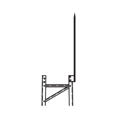 Trylon Punta Pararrayo Maciza para Estructura de Torre TITAN. MOD: TRY-TLR