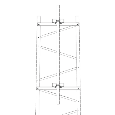 Trylon Brazo para Sección #4 Torre Titan con Herrajes y Mástil de 6' (1.8m). MOD: TRY-TFM4