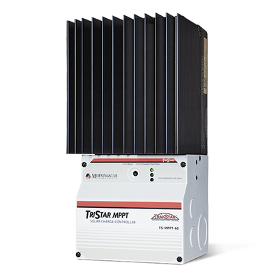 MORNINGSTAR Controlador de Carga MPPT de 60A 12/24/36/48 V, Máximo Voltaje de Circuito Abierto Voc 150Vcc MOD: TS-MPPT-60
