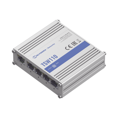 TELTONIKA Switch Industrial No-Administrable 5 puertos Gigabit MOD: TSW110