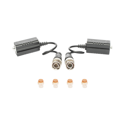 EPCOM TITANIUM Kit de Transceptores (Baluns) para EXTERIOR TurboHD Hasta 4K HD-TVI / HD-CVI / AHD / CVBS / COAXITRON / AUDIO POR COAXITRON / Menu OSD / CONECTORES 100% COBRE / Con Cable RF Blindado. Distancia de hasta 200 m en 4K. Calidad PREMIUM MOD: TT-101-F-TURBO-EXT