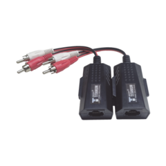 EPCOM TITANIUM Balun Extensor de audio analogo estereo RCA a RJ45 / Distancia 800 mts/ Cable CAT5-6 / Conector 100% COBRE / protección TVS, Calidad PREMIUM TT2001A