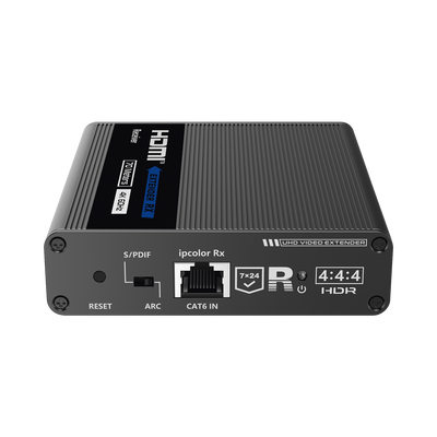 EPCOM TITANIUM Receptor Compatible para Kits TT- 676 / 4K@60Hz con IR / Distancia de 70 Metros / Conexión en Cascada de hasta 10 Receptores con TT676. MOD: TT-676RX