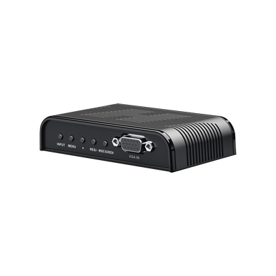 EPCOM TITANIUM Convertidor de S-VIDEO, BNC (CVBS), VGA a VGA / Resolución 1080P @60Hz / Soporta ajuste de Brillo, contraste, saturación de color / Alimentacion incluida. MOD: TT7505