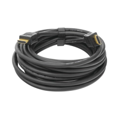 EPCOM POWERLINE Cable HDMI de 5 Metros (High Speed) / Resolución 4K / Soporta Canal de Retorno de Audio (ARC)/ Soporta 3D / Blindado para Reducir Interferencia / Chapado en Oro / Alta Resistencia y Durabilidad. TT-HDMI-5M