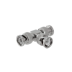 EPCOM TITANIUM Adaptador de Triple conectores BNC macho para uso en sistemas de video vigilancia en aplicación con cables coaxiales RG-59/ RG-6, Níquel/ Oro/ Politetrafluoroetileno. MOD: TT-RG-14