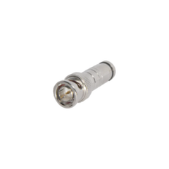 EPCOM TITANIUM Conector BNC Macho en 75 Ohm, de Compresión Axial para Cable Coaxial RG-59/U, Níquel/ Oro/ Politetrafluoroetileno. MOD: TT-RG-16