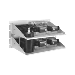 TELEWAVE, INC Combinador Hibrido para Rack 19", 400-512 MHz, 2 Canales, Doble Aislador, 100/ 150 Watt, N Hembras. MOD: TW450-2HRB1