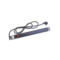 TXPRO Protector de 120 Vca con 8 contactos de alimentación en color negro para aplicaciones en Rack MOD: TX120VBR