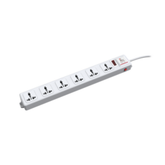 TXPRO Protector de 120 Vca con 6 contactos de alimentación en color blanco MOD: TX120VW