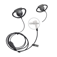 TXPRO Micrófono de solapa con gancho auricular ajustable en forma de D para radios KENWOOD TK3230/3000/3402/3312/3360/3170,NX240/340/220/320/420, TKD240/340 MOD: TX-180-K01