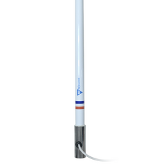 TXPROMARINE Antena marina VHF en fibra de vidrio con base de acero inoxidable en rango de 156 a 163 MHz. TX5101SYS