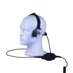 TXPRO Auriculares de conducción ósea para HYT TC-500/ 508/ 518/ 580/ 600/ 610/ 700 PD506, Motorola GP300/ SP-50/ P1225/ PRO3150/ MAG ONE/ EP150/350/ EP450/ DEP450/DTR620 /RVA50/VLR150 MOD: TX-570-M01
