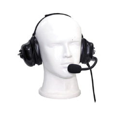 TXPRO Auriculares con orejeras acolchonadas de gel con micrófono flexible con cancelación de ruido para radios KENWOOD TK-480/2180/3180, NX200/300/410/5000 MOD: TX-740-K02