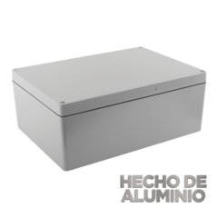 TXPRO Gabinete de Aluminio para Exterior (IP66) de 390 x 280 x 158 mm con Rápida Disipación de Calor, Cierre por Tornillos con Bisagra. MOD: TXG-03-83