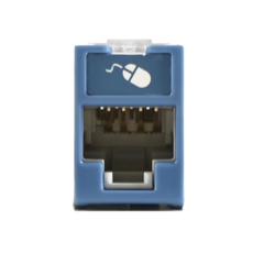 SIEMON Jack UltraMAX Cat5e, UTP, Montaje híbrido en Placa de Pared (Plano y Angulado), Color Azul, Punch Down MOD: U5-H06NS - comprar en línea